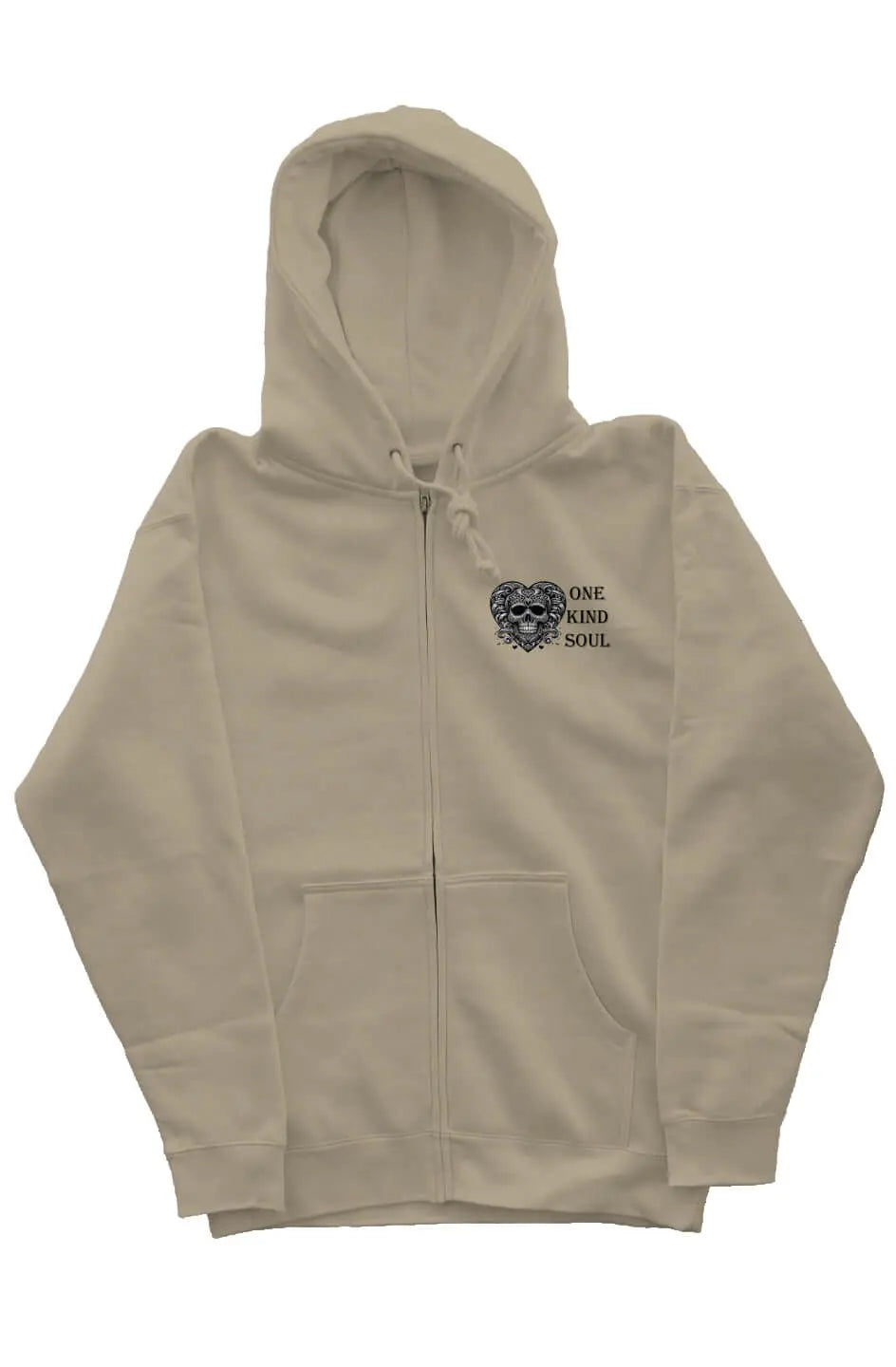 Skull heart oks zip hoody-One Kind Soul