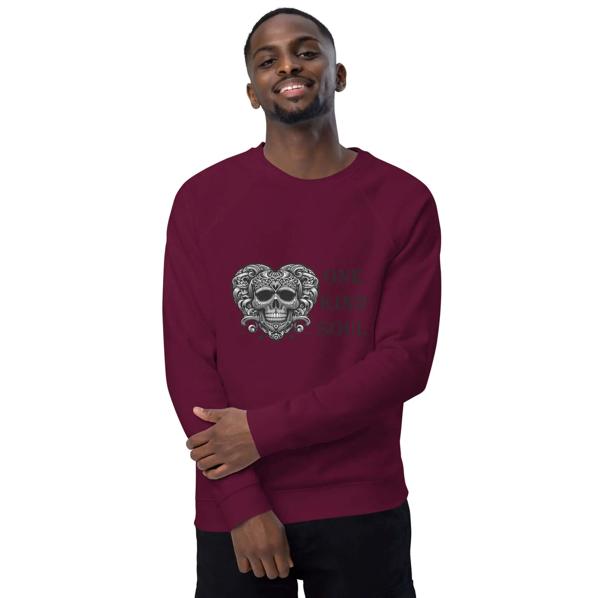 Unisex organic raglan sweatshirt-One Kind Soul