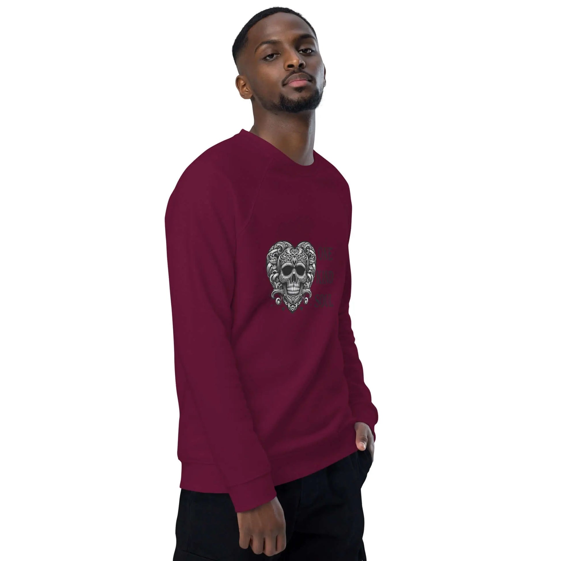 Unisex organic raglan sweatshirt-One Kind Soul